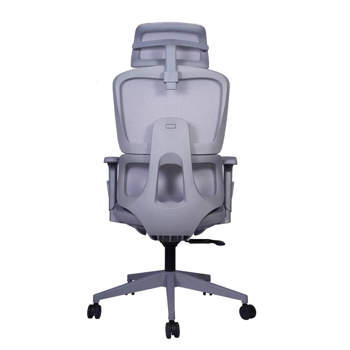 DecArt Glanza High-Back Mesh Chair (GLANZA-HB) in Grey — office chair manufacturer, Faridabad