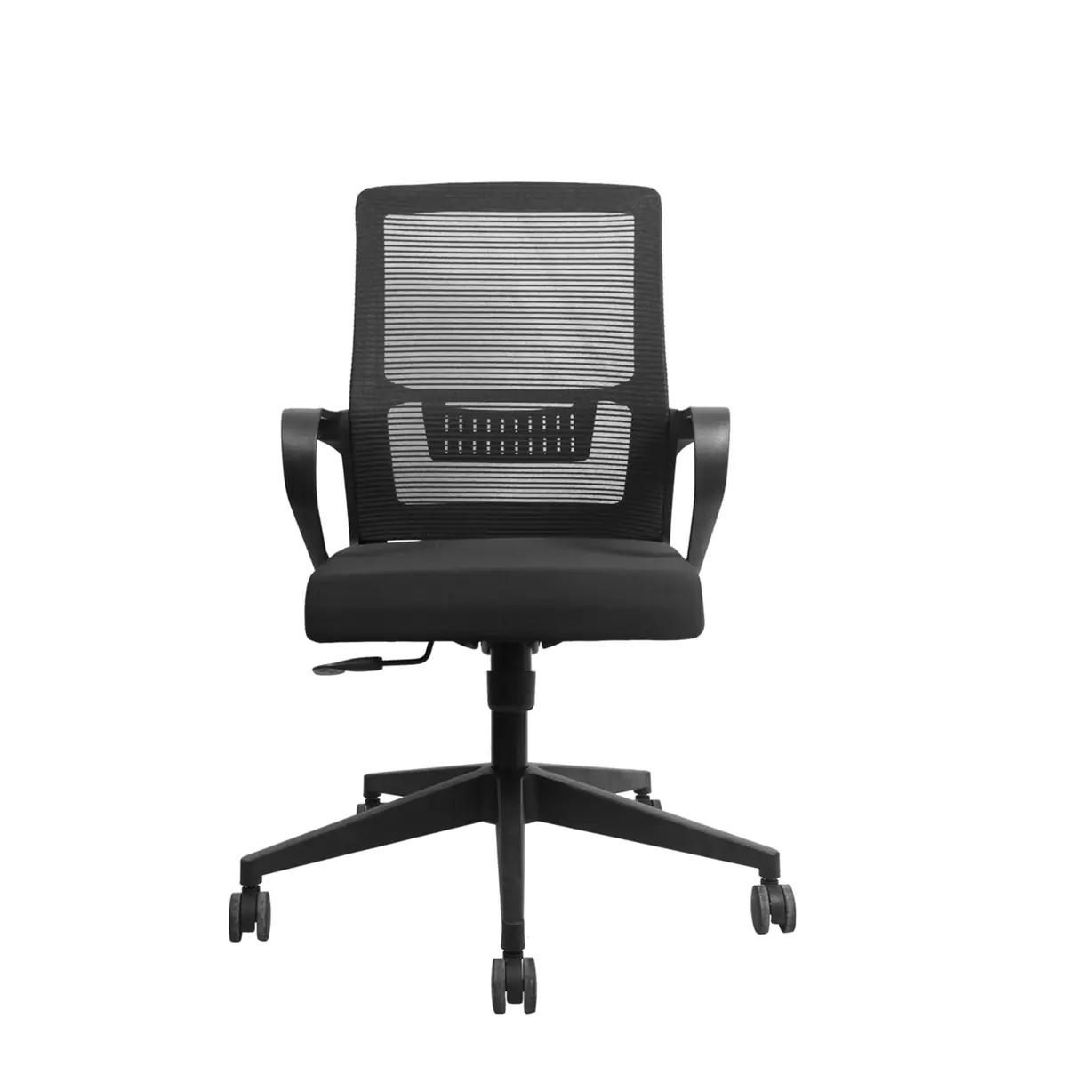 DecArt Ecco Mid-Back Task Chair (ECCO-MB) in Black — office chair manufacturer, Faridabad
